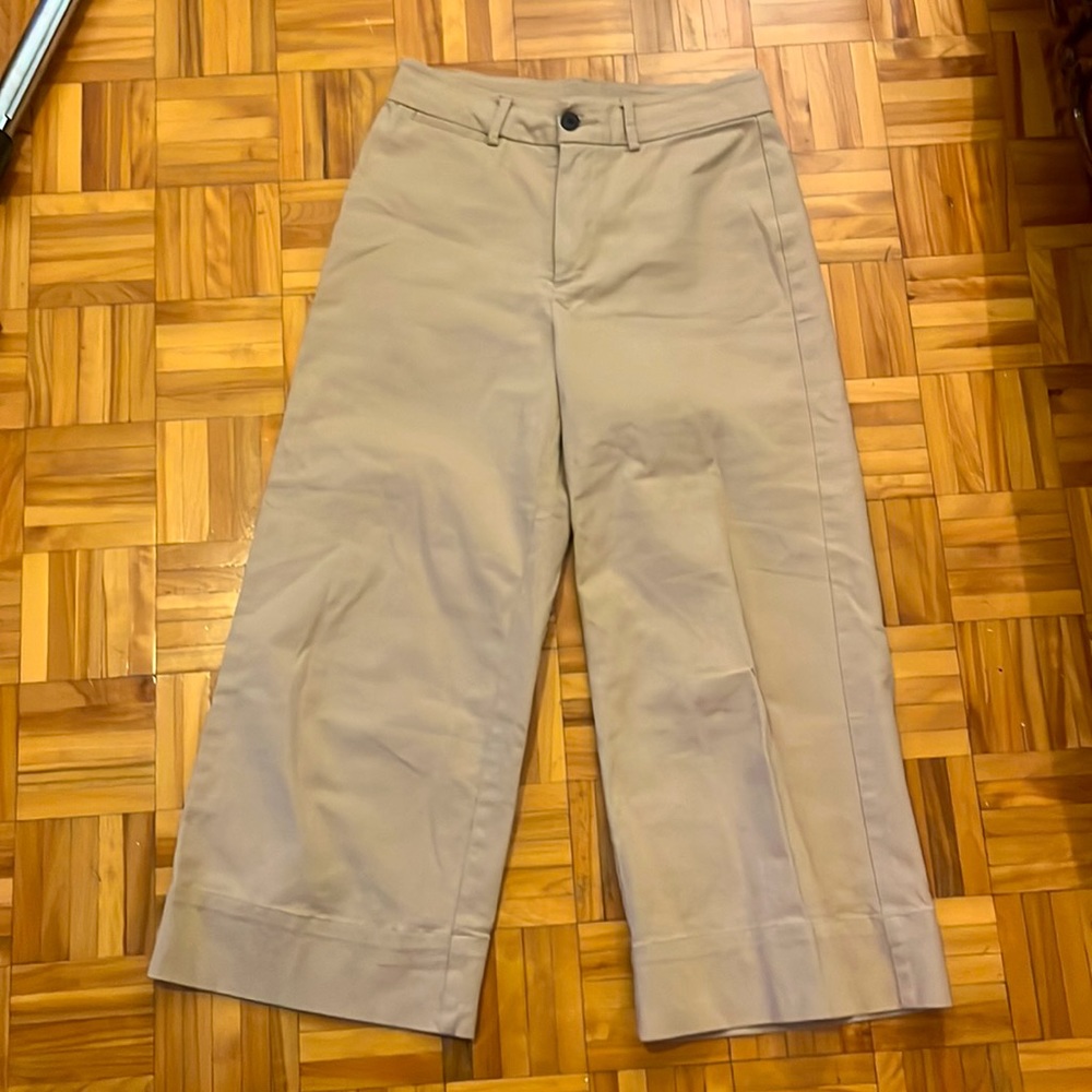 Frank & Oak Wide Leg Cropped Pants